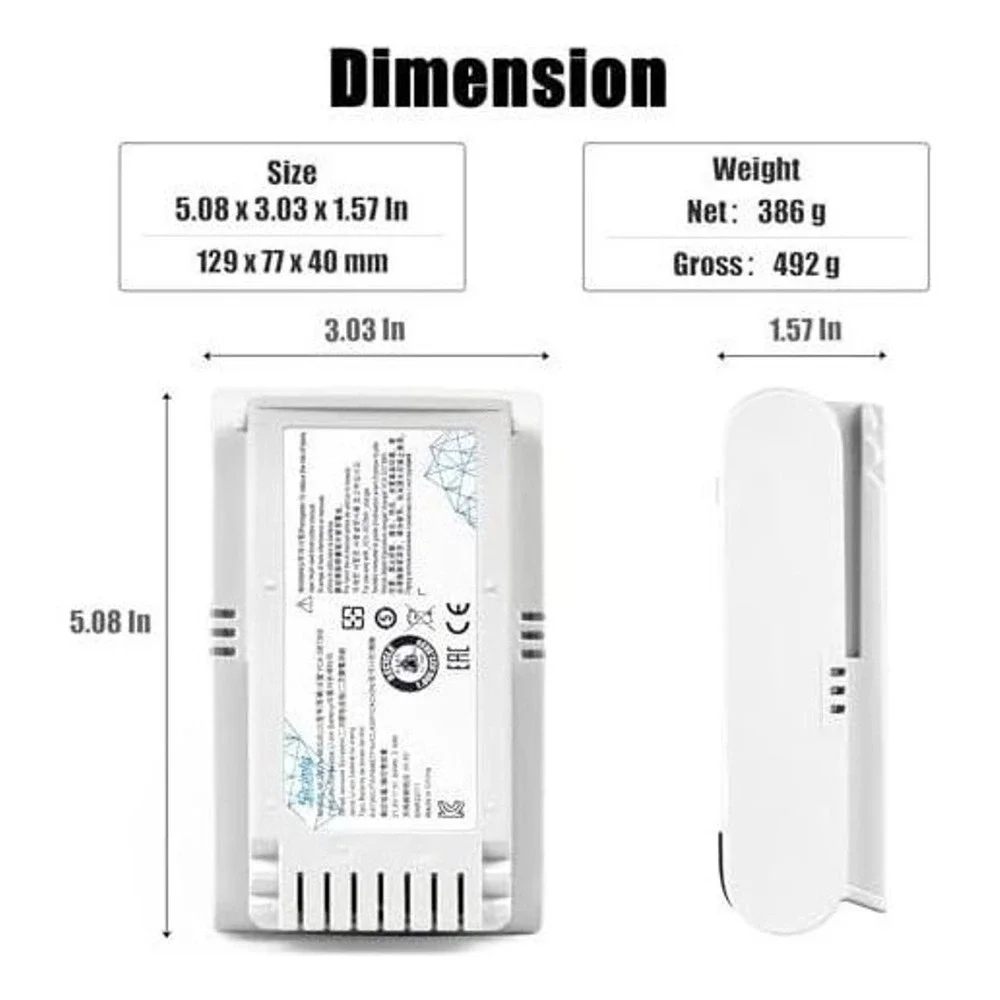Sicimly Replacement Battery for Samsung Jet 70 Jet 70+ VS15T7032P4 21.6V 2400mAh